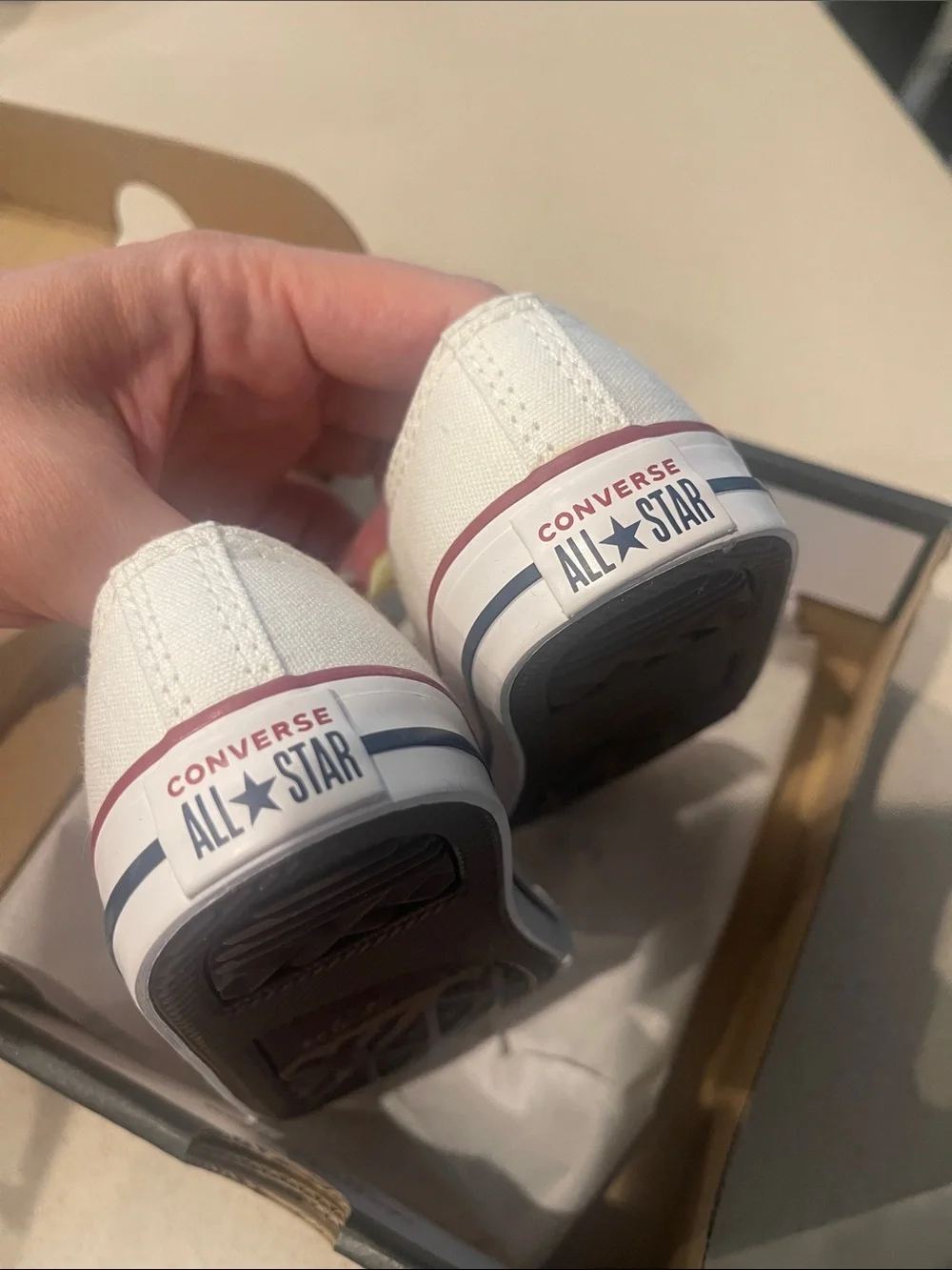 $47 NEW Baby Converse Kids White Low Top Sneakers toddler first shoes boy girl 5